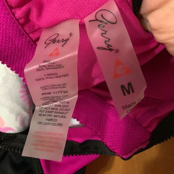 M Body swimsuit. Bright beautiful colors. Zip up front. - Picture 3 of 3